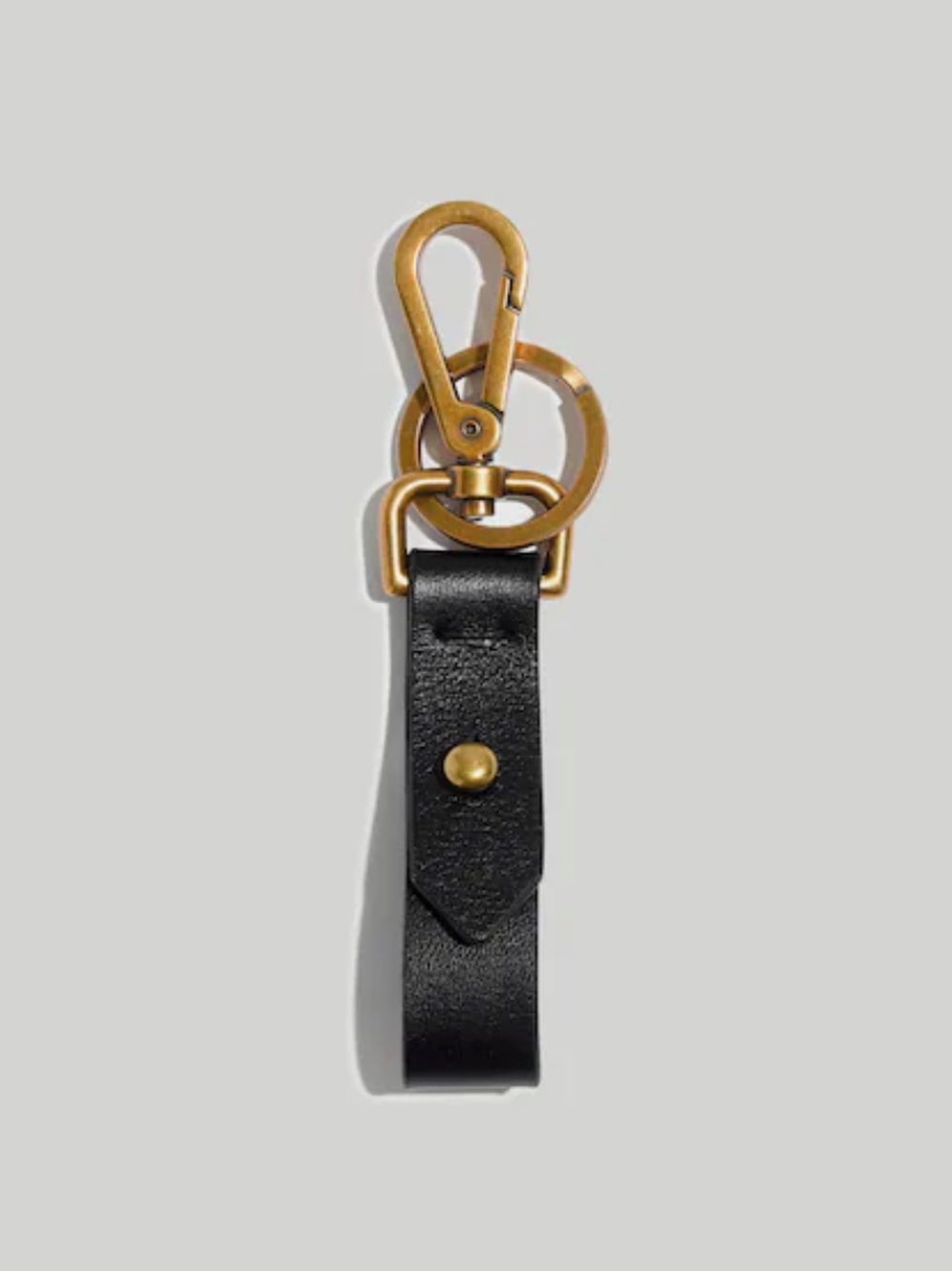 Madewell The Front Door Key Fob in Leather